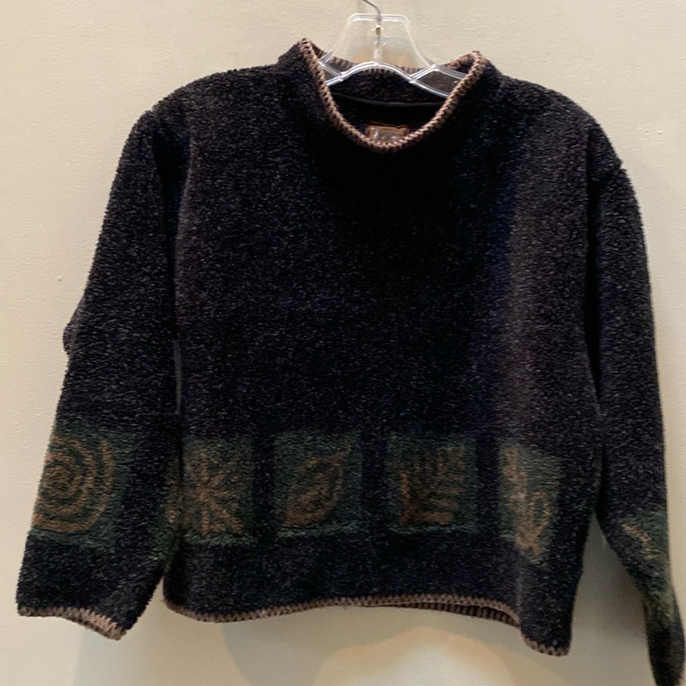 REI Black and Green Women's Sweater